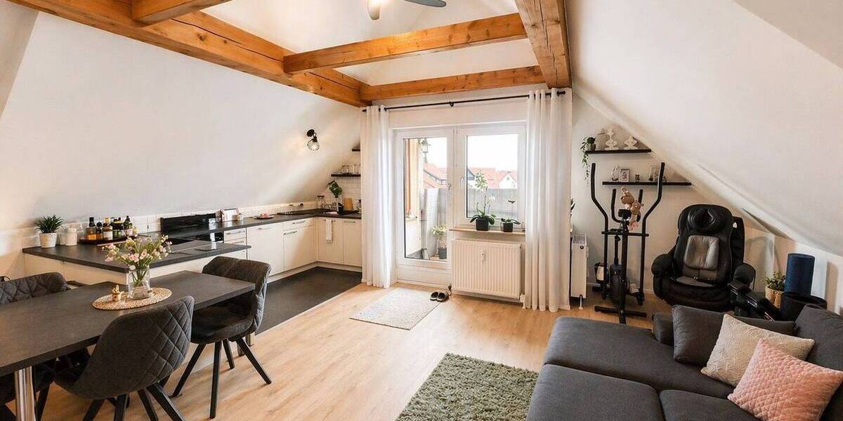 Etagenwohnung Friedrichshafen Kluftern - 2 Zimmer, 49 m&sup2;, 199.000&euro; | Angebot:26364051