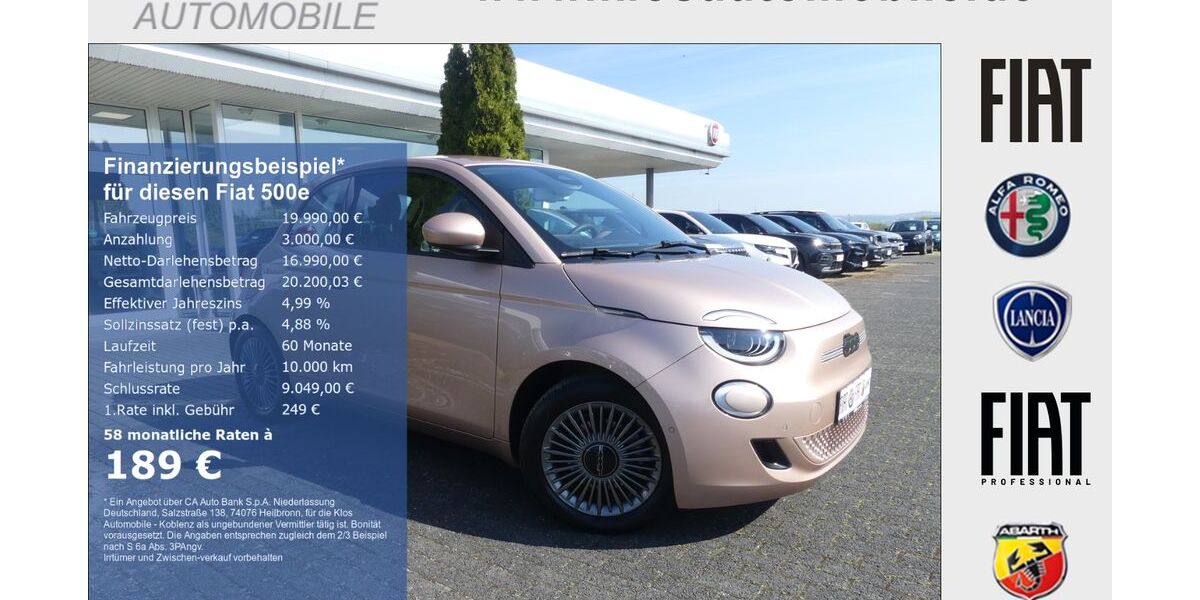 Fiat 500e 28.432 km 19.990 &euro; Koblenz 56072