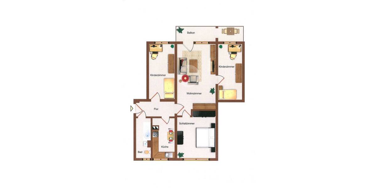Etagenwohnung Chemnitz Yorckgebiet - 4 Zimmer, 71 m&sup2;, 365&euro; | Angebot:26834713
