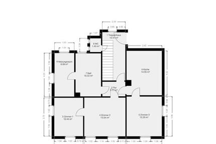 3- RaumWohnung 70m2 im Erdgeschoss mit großem Garten