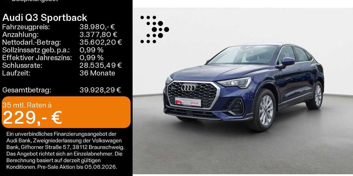 Audi Q3 31.529 km 38.980 &euro; Haßfurt 97437