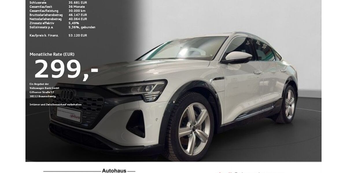 Audi Q8 e-tron 30.312 km 52.780 &euro; Ravensburg 88214