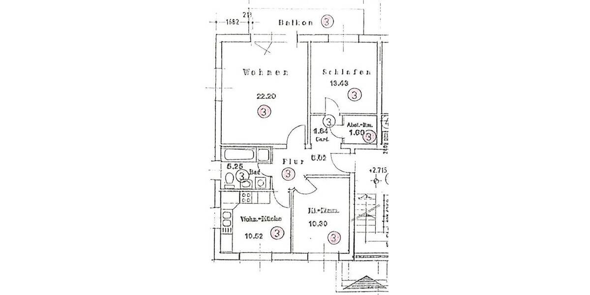 Etagenwohnung Schwarzenberg OT Grünstädtel Bermsgrün - 3 Zimmer, 74 m&sup2;, 85.000&euro; | Angebot:26141607