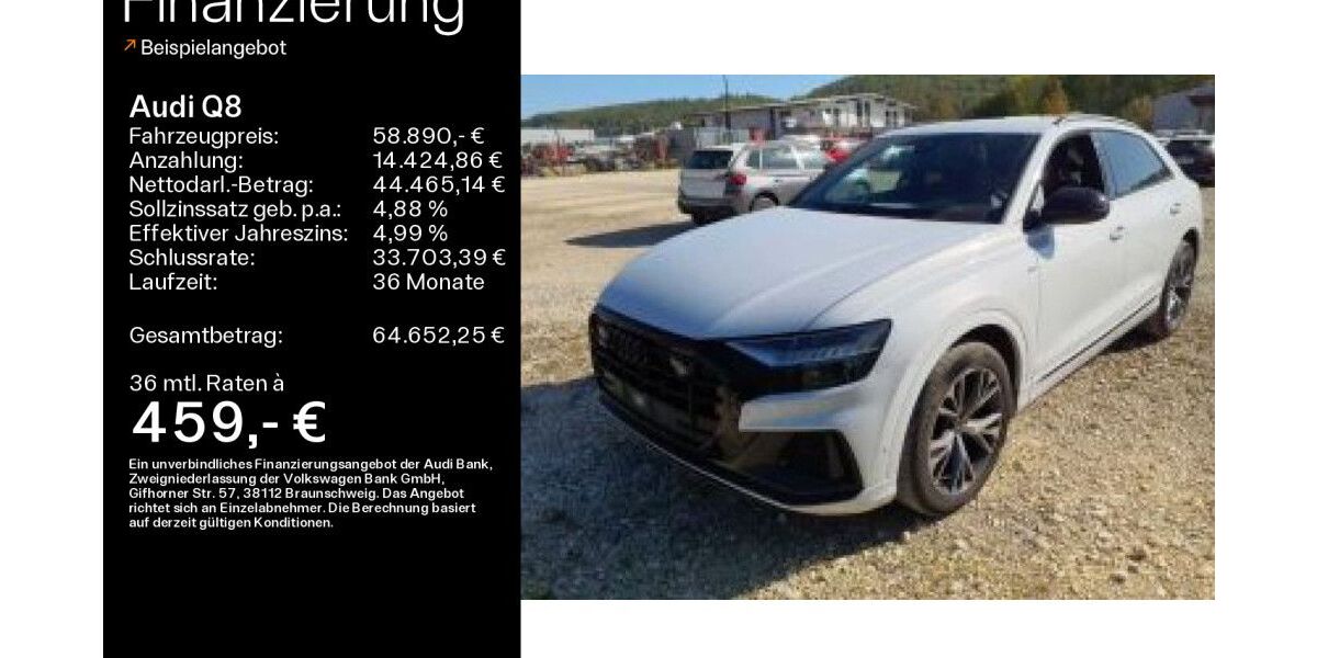 Audi Q8 87.828 km 57.890 &euro; Heidenheim a. d. B. 89520