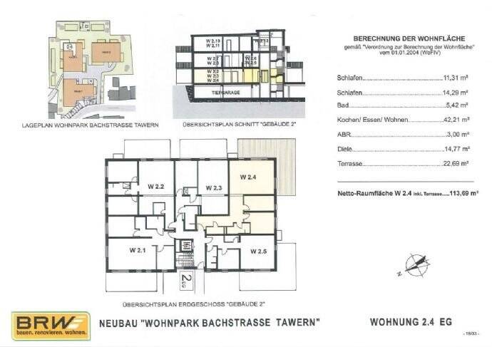 Etagenwohnung Tawern - 3 Zimmer, 113 m&sup2;, 415.000&euro; | Angebot:26277286
