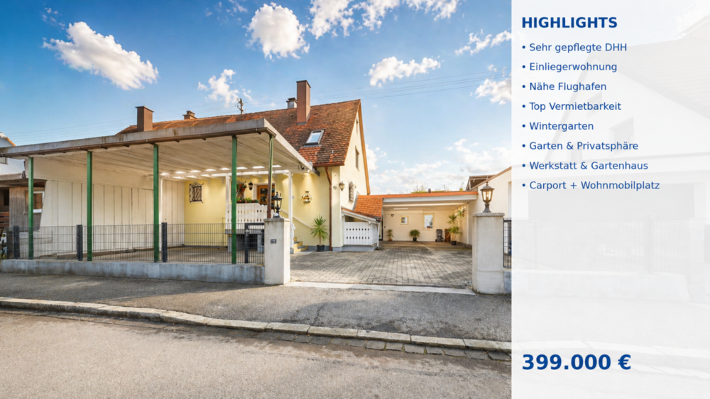 Einfamilienhaus Memmingen - 5 Zimmer, 108 m&sup2;, 399.000&euro; | Angebot:26388572