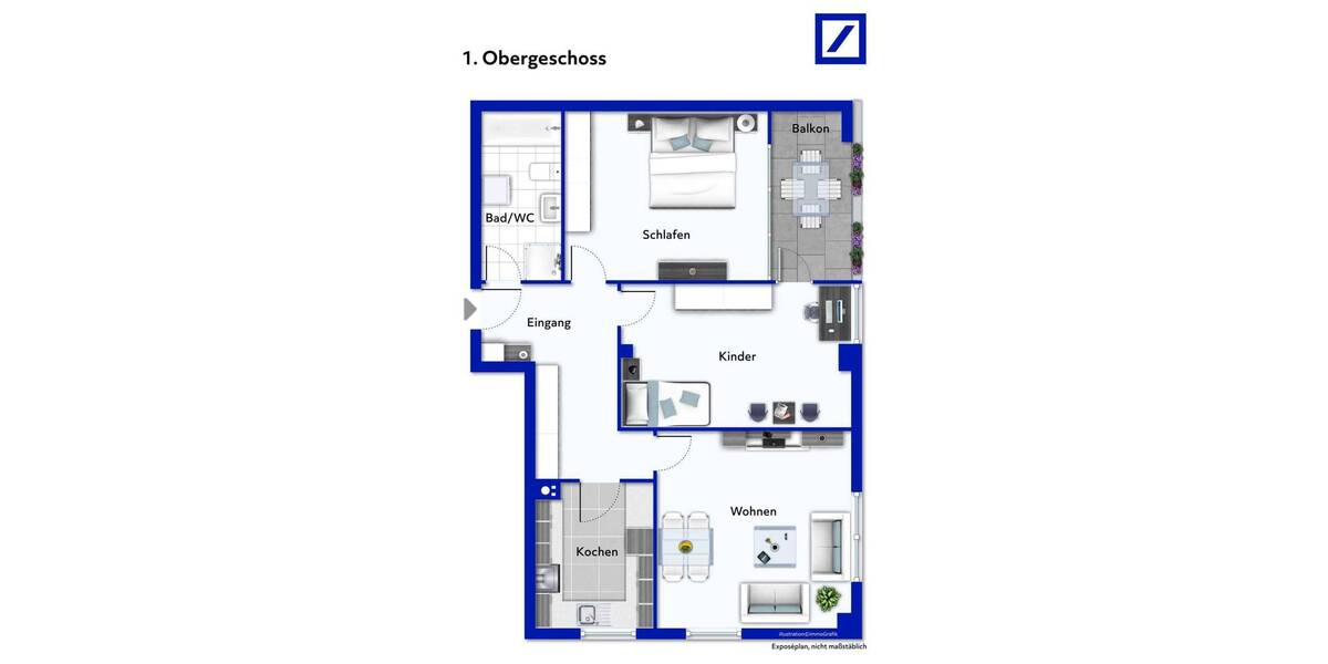 Etagenwohnung Pfullingen - 3 Zimmer, 74 m&sup2;, 259.000&euro; | Angebot:26570434