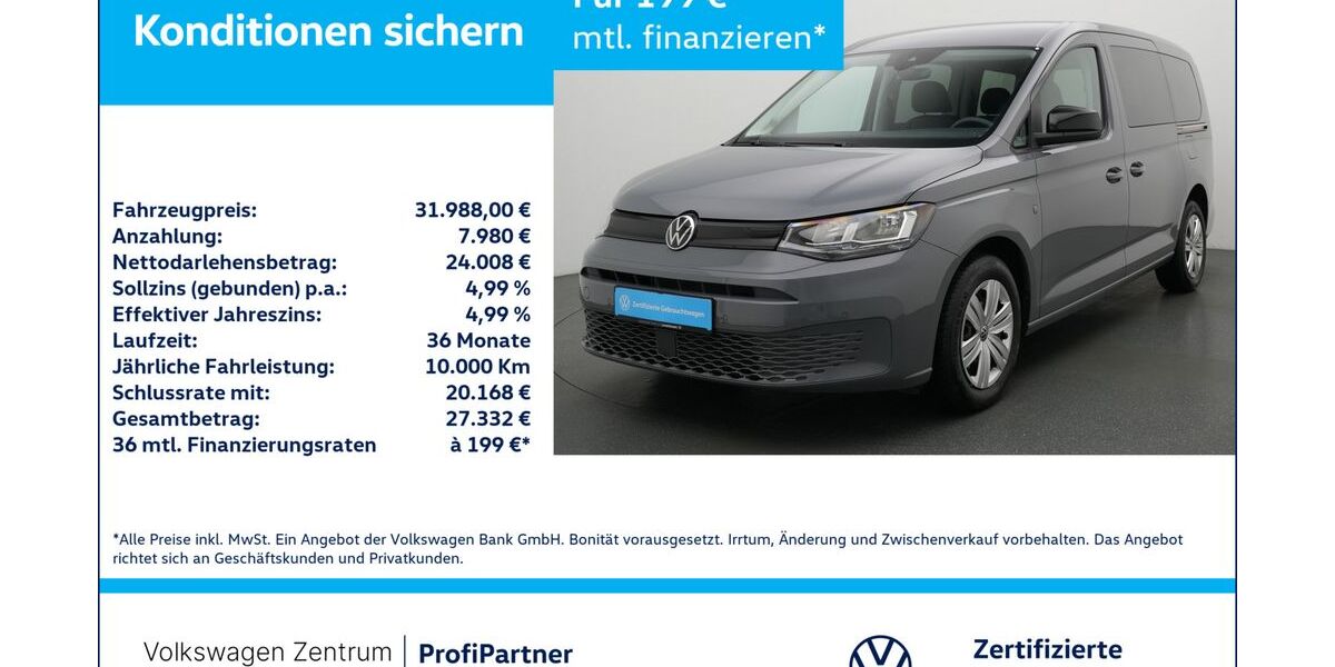 VW Caddy Maxi 12.180 km 31.980 &euro; Leverkusen 51379