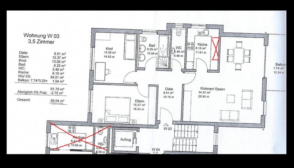 Etagenwohnung Kirchheim unter Teck - 3 Zimmer, 89 m&sup2;, 1.510&euro; | Angebot:25422862