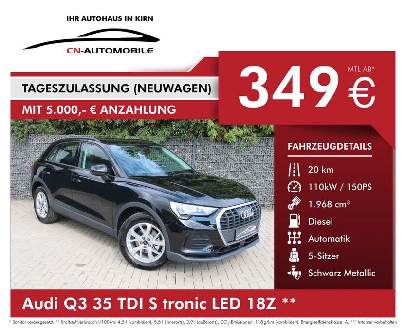 Audi Q3 14.990 km 39.290 € Kirn 55606