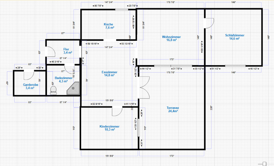 Terrassenwohnung Remscheid Remscheid-Süd - 3 Zimmer, 88 m&sup2;, 219.000&euro; | Angebot:24109079
