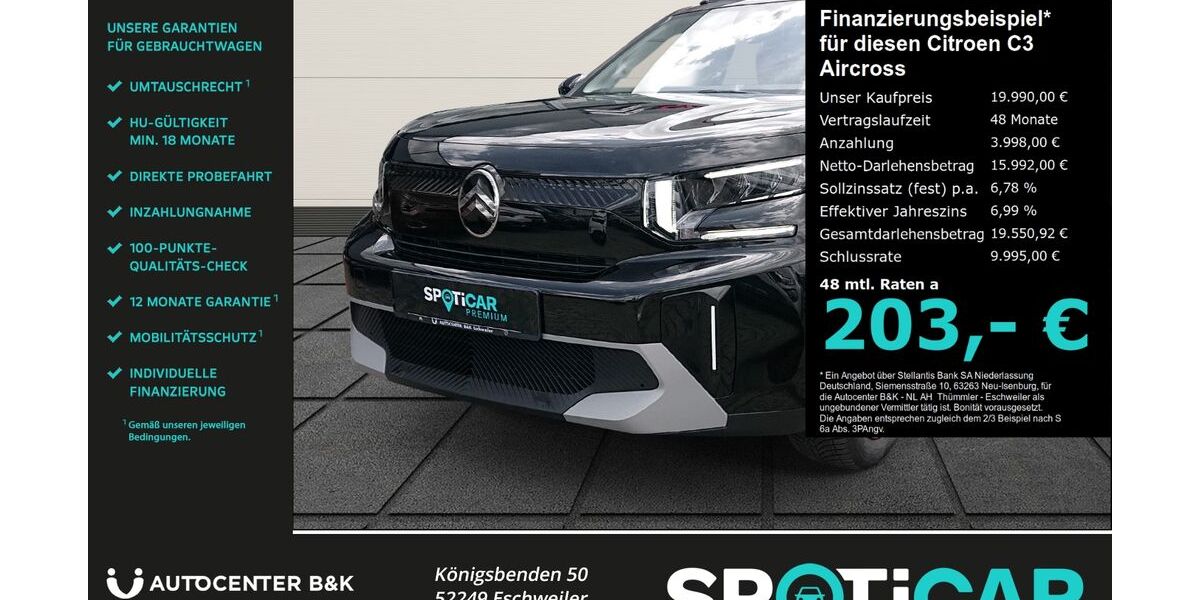 Citroen C3 Aircross 17.400 km 19.990 &euro; Eschweiler 52249