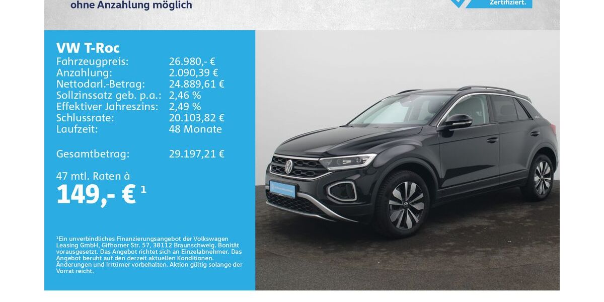 VW T-Roc 25.000 km 26.980 &euro; Würzburg 97076