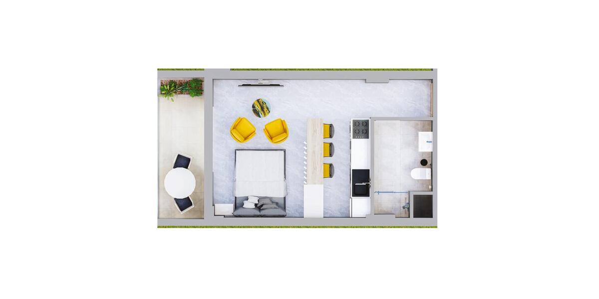 Terrassenwohnung München Altstadt-Lehel - 1 Zimmer, 45 m&sup2;, 109.000&euro; | Angebot:26385722