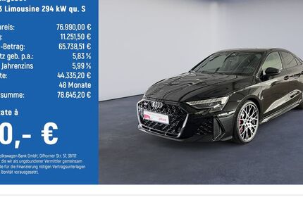 Audi RS3 4.500 km 76.990 &euro; Göttingen OT Grone 37081