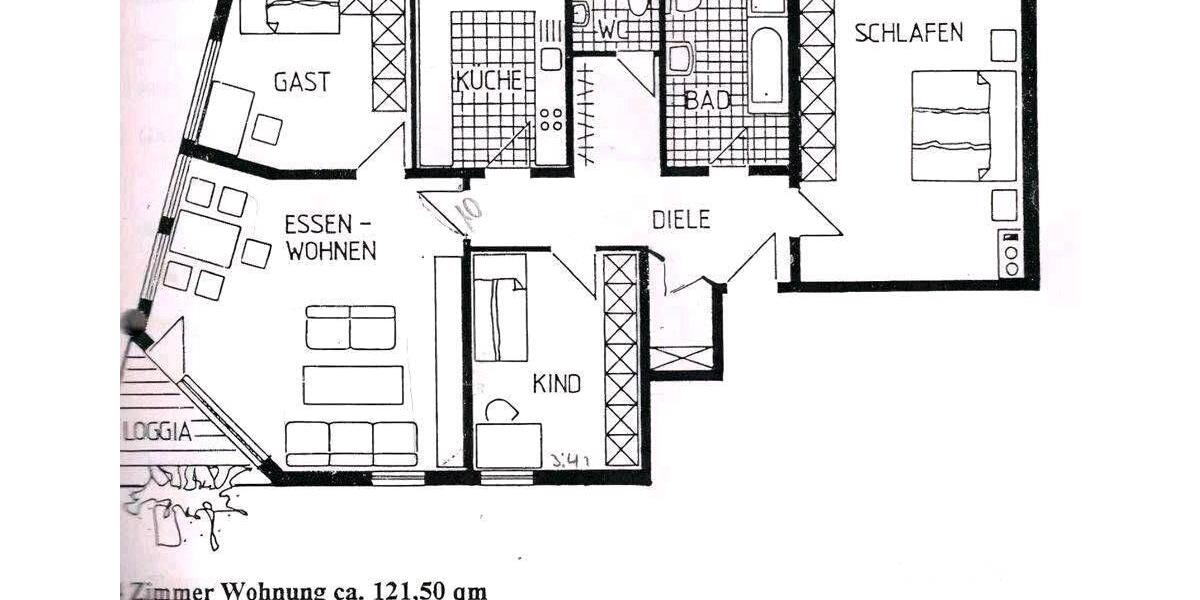 Etagenwohnung Harthausen - 4 Zimmer, 121 m&sup2;, 325.000&euro; | Angebot:26863943