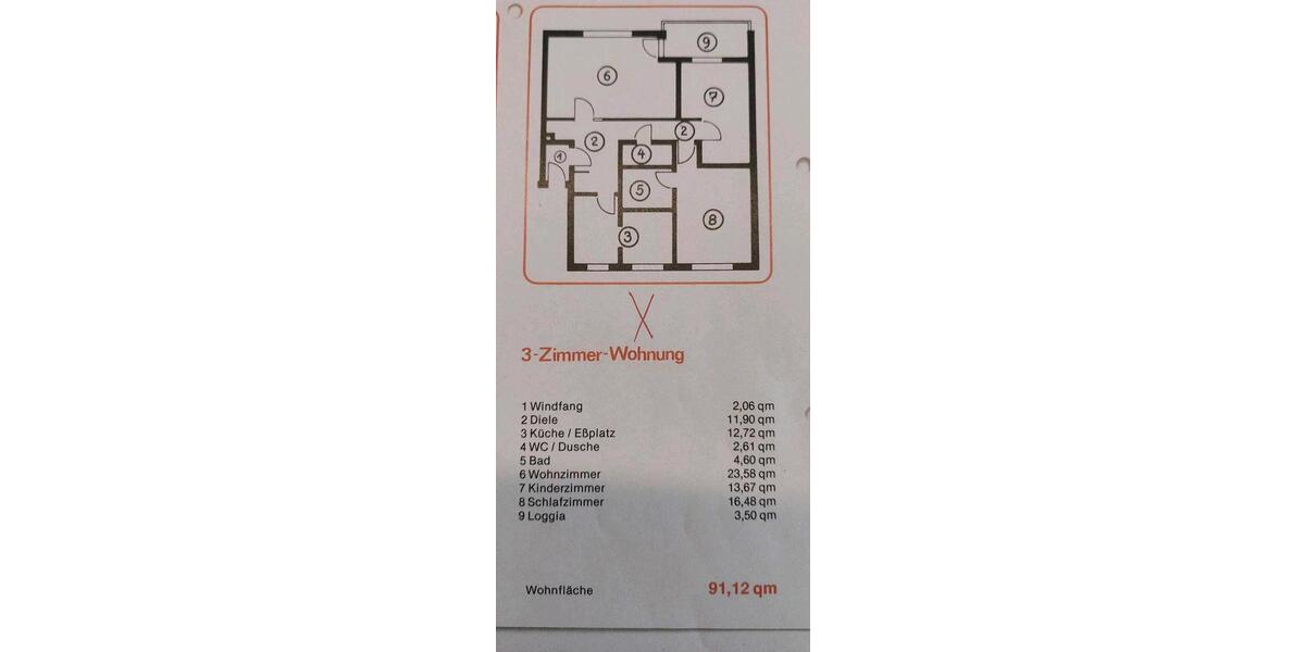 Etagenwohnung Preetz - 3 Zimmer, 91 m&sup2;, 235.000&euro; | Angebot:26971582