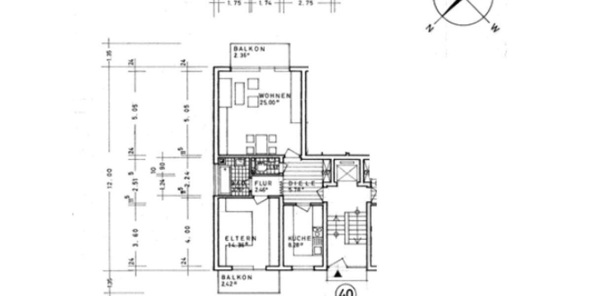 Erdgeschoßwohnung Mannheim Gartenstadt - 2 Zimmer, 62 m&sup2;, 650&euro; | Angebot:25025846