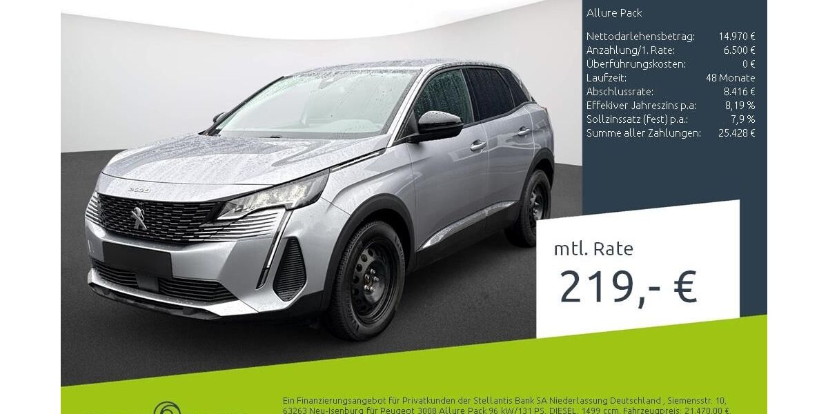 Peugeot 3008 76.600 km 21.589 &euro; Bocholt 46395