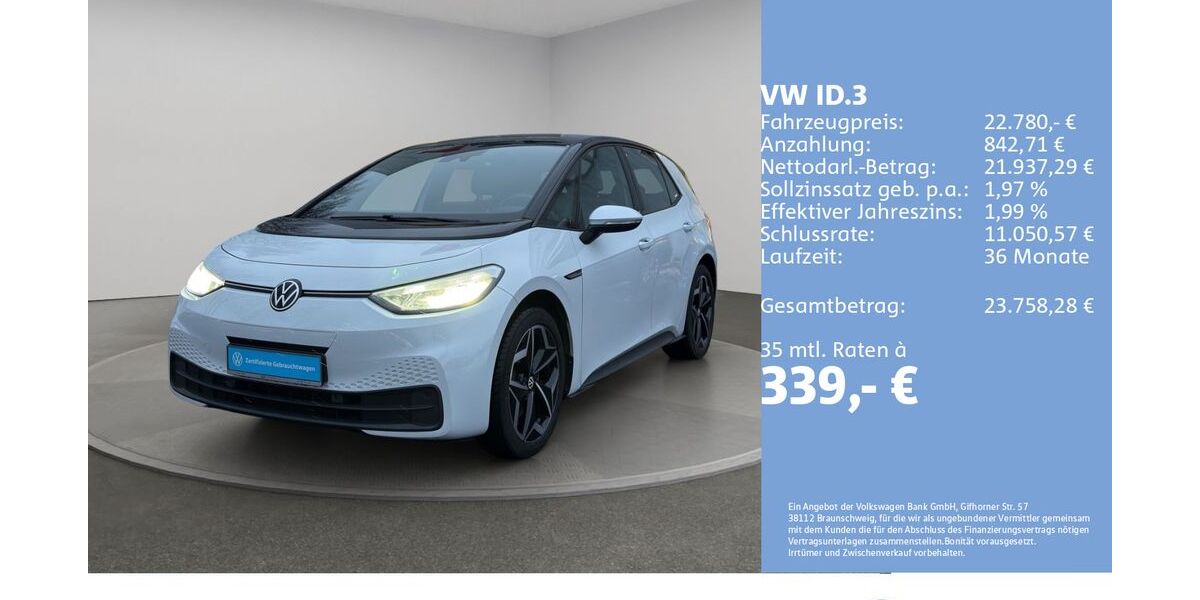 VW ID.3 39.354 km 22.780 &euro; Flensburg 24941