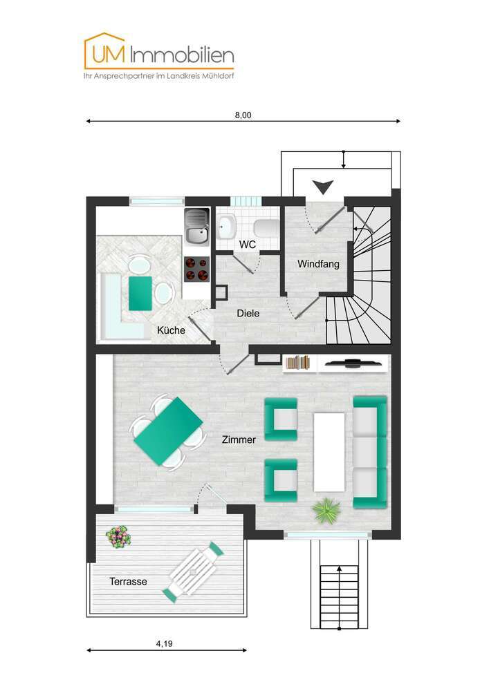 Haus zum Kaufen in Teising 399.000 € 117 m²