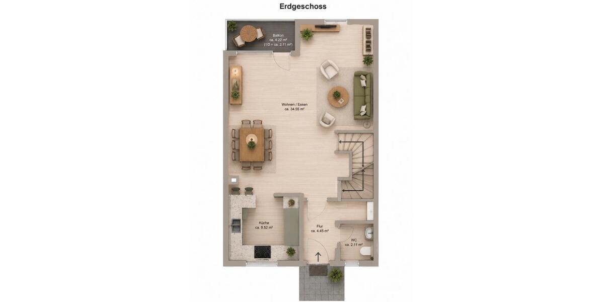 Reihenhaus Mettlach - 5 Zimmer, 157 m&sup2;, 239.000&euro; | Angebot:26612274
