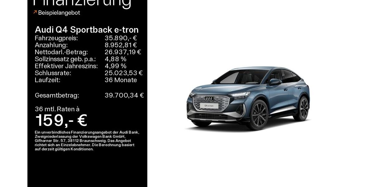Audi Q4 e-tron 59.137 km 35.890 &euro; Heidenheim a. d. B. 89520