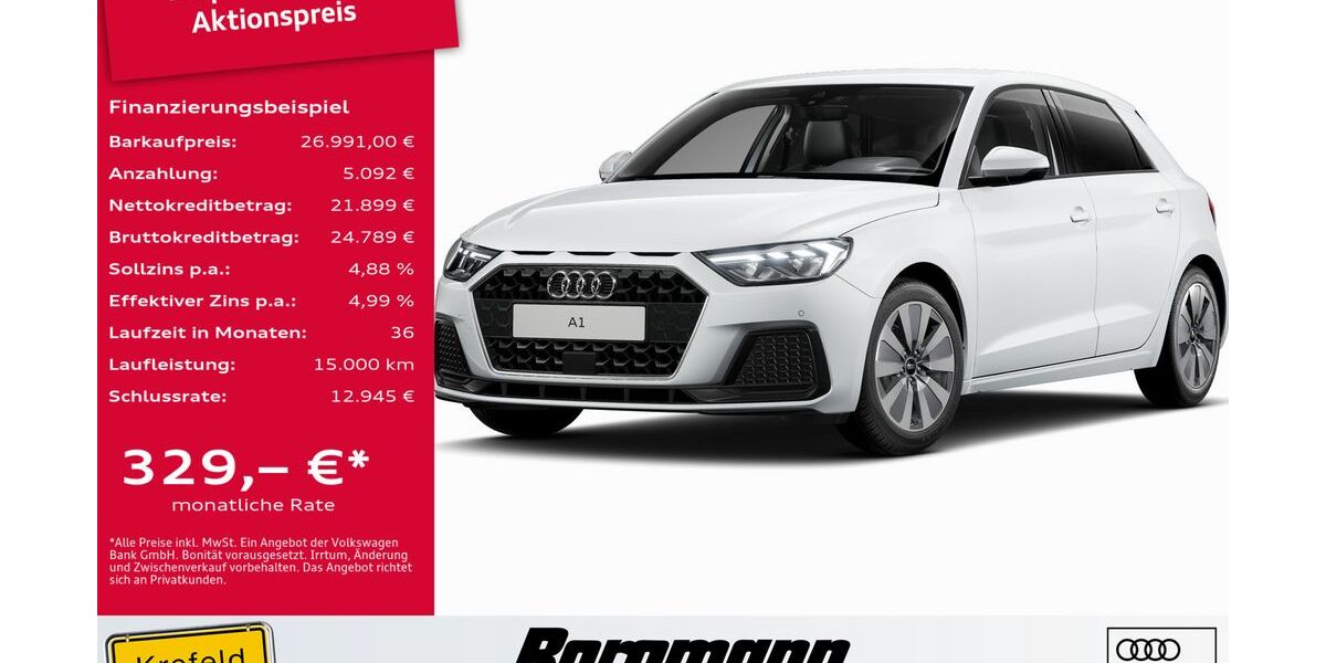 Audi A1 1.035 km 26.991 &euro; Krefeld 47803
