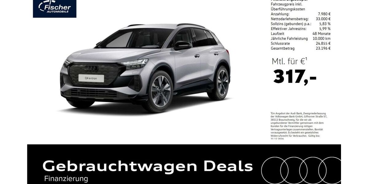 Audi Q4 e-tron 11.126 km 40.980 &euro; Neumarkt 92318