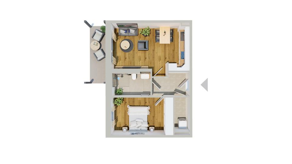 2-Zimmer Wohnung mit Garten 2 zimmer