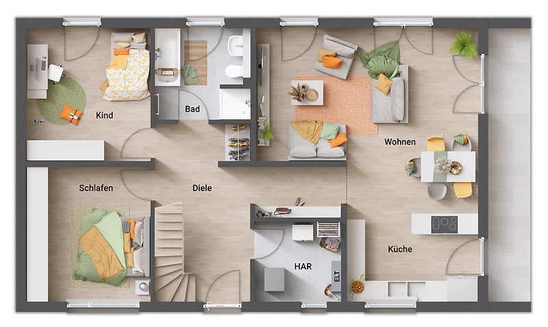 Bungalow Marlishausen Marlishausen - 4 Zimmer, 150 m&sup2;, 445.675&euro; | Angebot:25096959