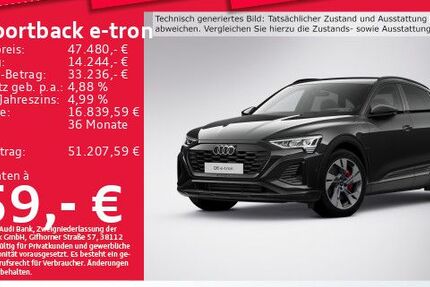 Audi Q8 e-tron 67.109 km 47.480 &euro; München 81825
