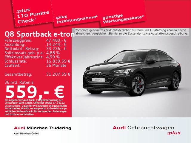 Audi Q8 e-tron 67.109 km 47.480 &euro; München 81825