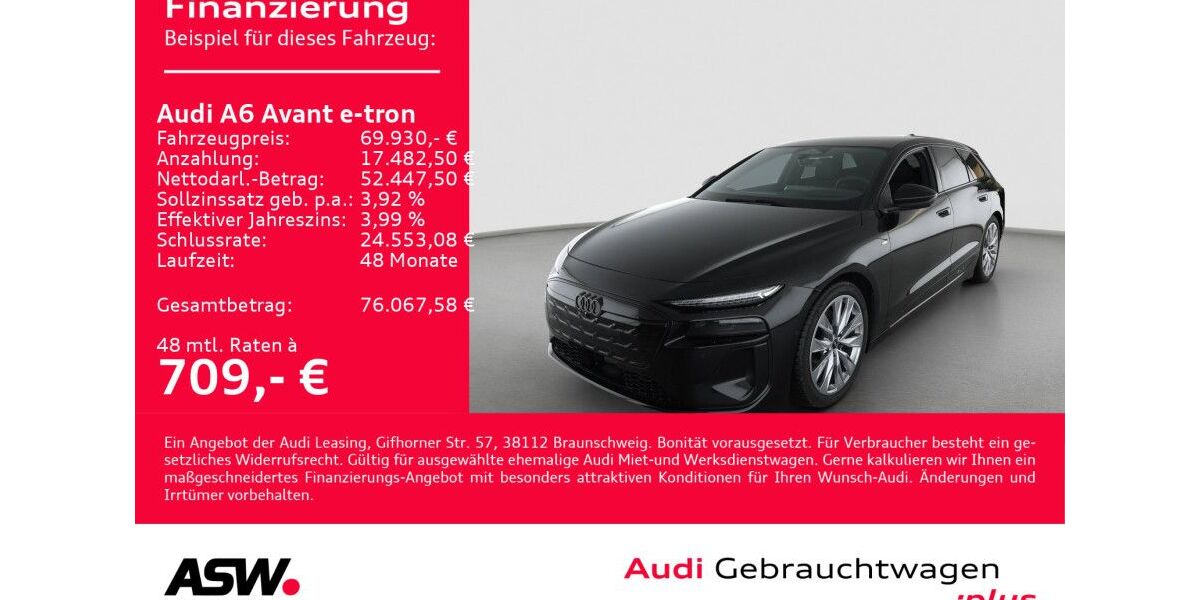 Audi A6 e-tron 13.600 km 69.930 &euro; Heilbronn 74074