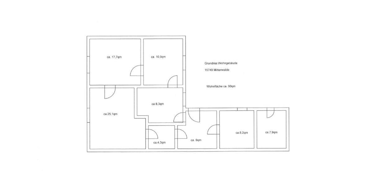 Bauernhaus, Landhaus Mittenwalde - 3 Zimmer, 90 m&sup2;, 189.000&euro; | Angebot:26763236
