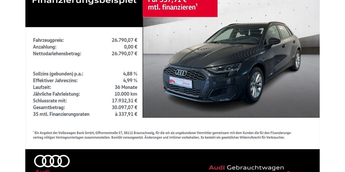Audi A3 31.122 km 26.790 &euro; Rostock 18059