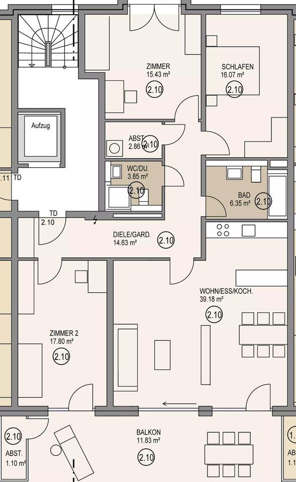 Erstbezug im Herzen der Altstadt von Endingen zimmer