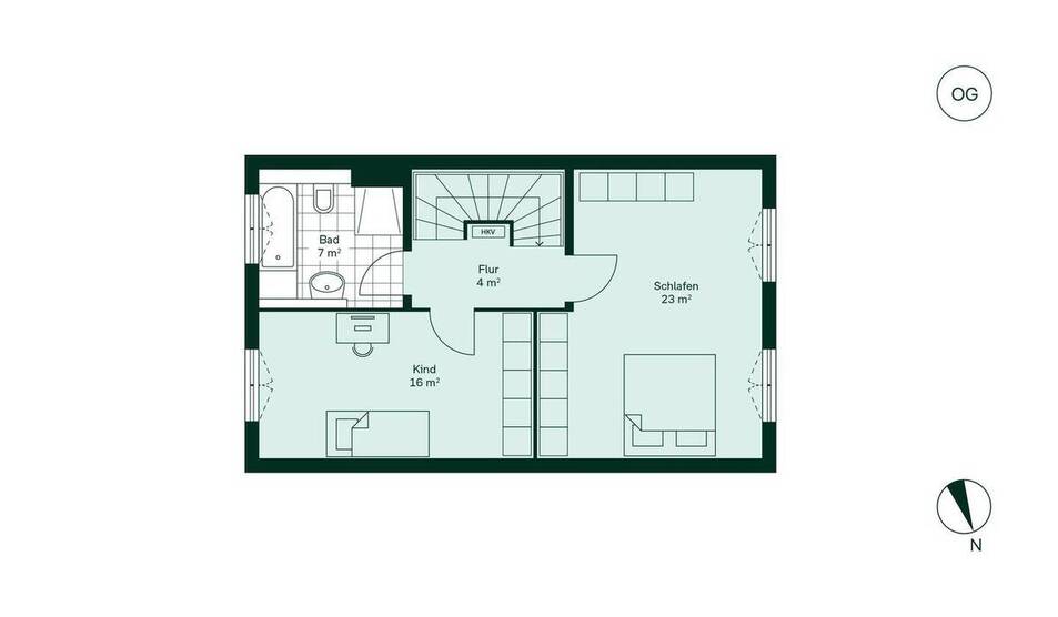 Moderne Doppelhaushälfte mit Garten und Dachstudio 4 zimmer