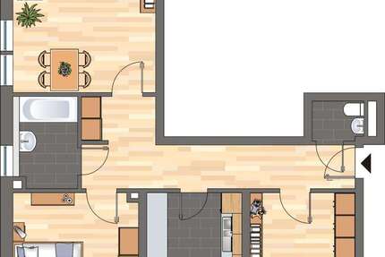 Wohnung Haßloch - 3 Zimmer, 75 m&sup2;, 588&euro; | Angebot:27286410