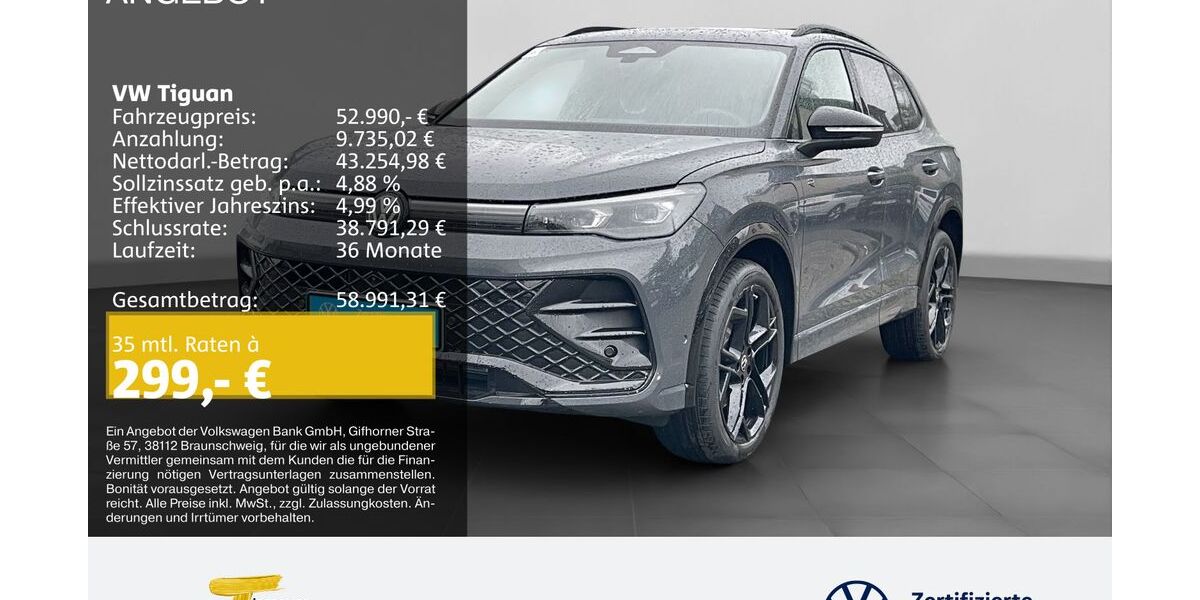 VW Tiguan 4.999 km 52.430 &euro; Dorsten 46282
