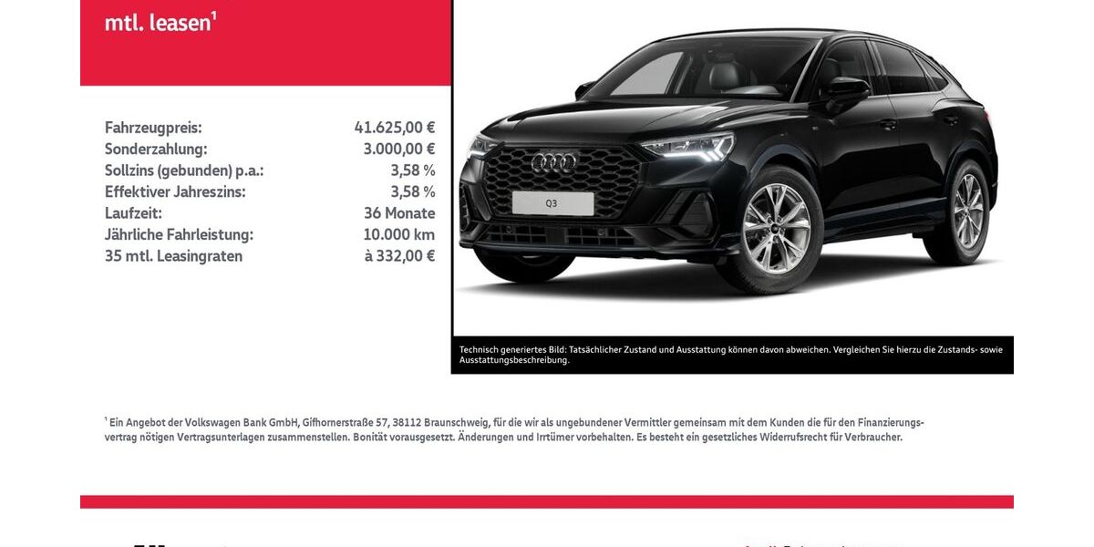 Audi Q3 14.864 km 41.625 &euro; Nordhausen 99734