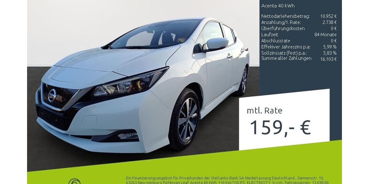 Nissan Leaf 25.271 km 13.690 &euro; Münster - Amelsbüren 48163