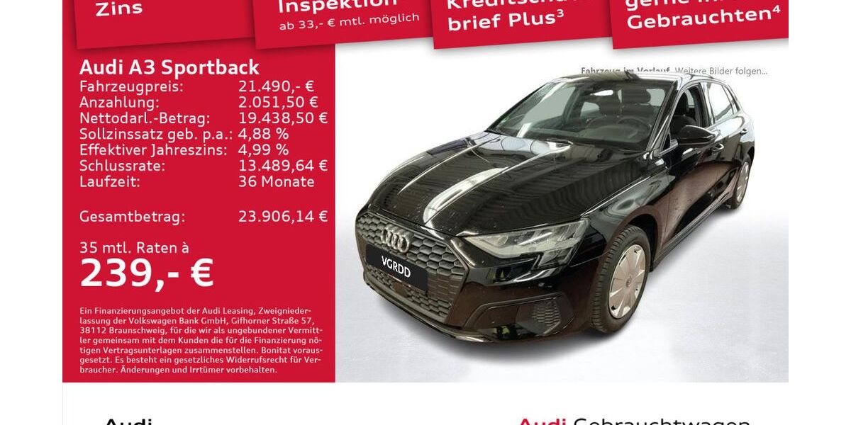 Audi A3 19.855 km 21.490 &euro; Dresden 01067