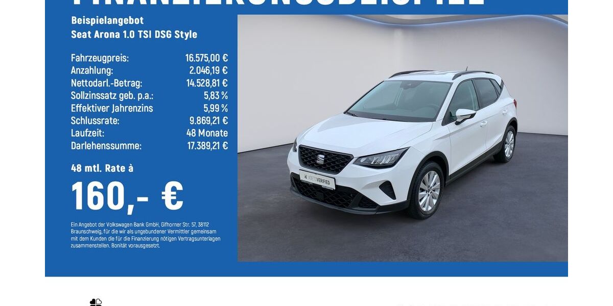 Seat Arona 29.900 km 16.875 &euro; Braunschweig 38114