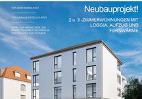 Erstbezug: Zentrale 2-3 Zi.-Whg. mit Loggia, Aufzug, Fernwärme