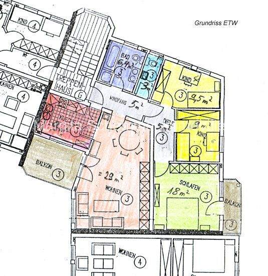 Etagenwohnung Georgensgmünd - 4 Zimmer, 96 m&sup2;, 285.000&euro; | Angebot:25727171