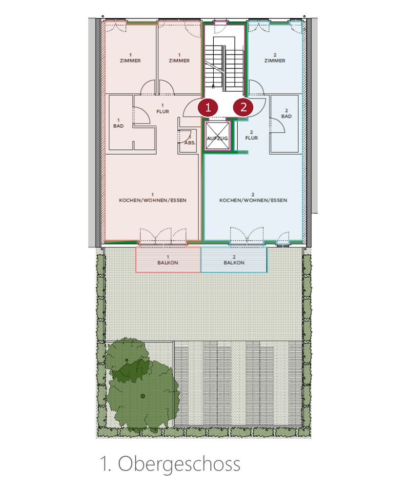 Wohnung zum Kaufen in Karlsruhe 429.400 € 57 m²