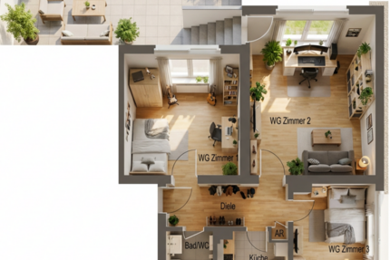 Wohnen auf Zeit in Heidelberg 1.400 € 3 zimmer