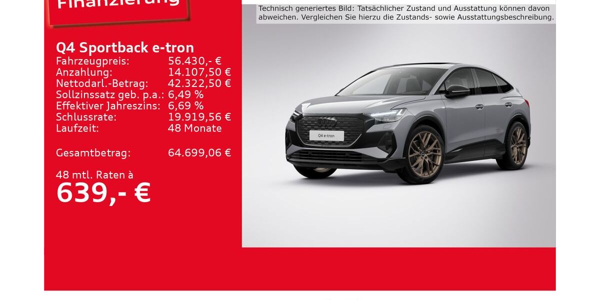 Audi Q4 e-tron 9.301 km 56.430 &euro; Ulm 89073