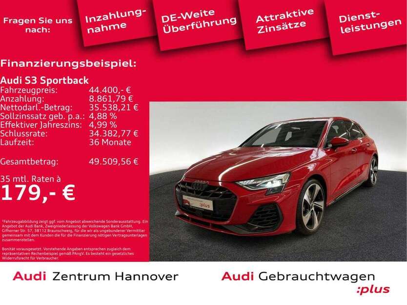 Audi S3 18.690 km 44.400 € Hannover 30179